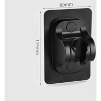 Support Pommeau De Douche Sans Perçage - ABS, Réglable 360°, Autocollant Puissant | Pour Salle De Bain Maison, Hôtel, Dortoir - Installation Facile, étanche