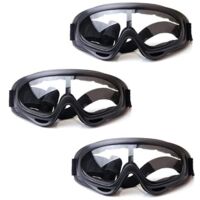 SHINING HOUSEPaquet de 3 lunettes de sécurité pour enfants, lunettes de jeu en plein air pour enfants pour la protection des yeux de jeu et le travail en laboratoire
