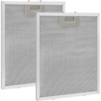 2 pièces Filtre à Graisse Métallique pour Hotte Aspirante 320x260mm,Filtre en Maille Accessoire Hotte Aspirante pour Hottes de Cuisine