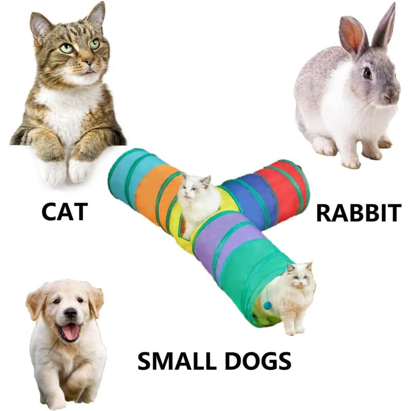 Lit Pour Chat Noël CATISM Cave à Chat Dortoir Pour Chats Peluche Animal