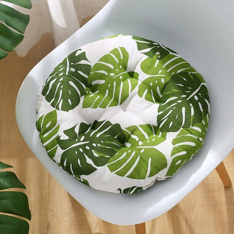 Tutamaz Lot De 4 Coussins De Chaise 40x40x5 Cm – Coussins Confort Moelleux Avec Sangles Antidérapantes, Pour Cuisine, Bureau, Jardin, Salon