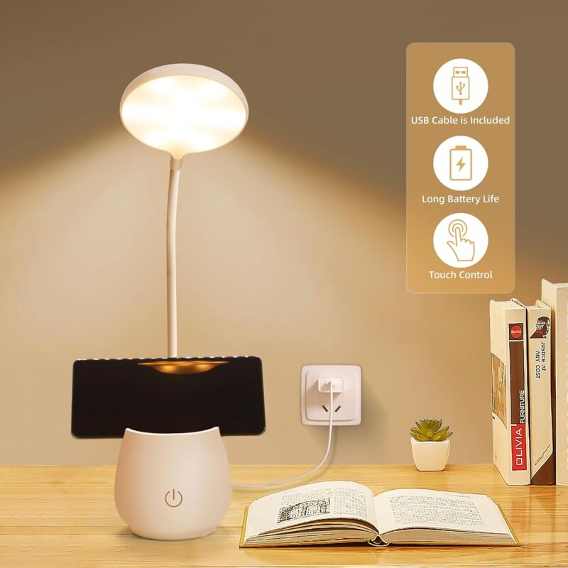 UPKOCH 4pièces Mini Lampe Led Usb Lampe Urgence Bureau Éclairage Portable Et Compact Pour Voyage Chambre Et Bureau