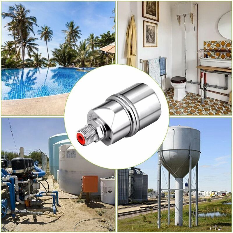 Vanne à Flotteur Automatique Pour Contrôle Niveau D’eau – En Acier Inoxydable, Taille 9x4,8 Cm – Pour Réservoir, Piscine, Château D’eau - 4