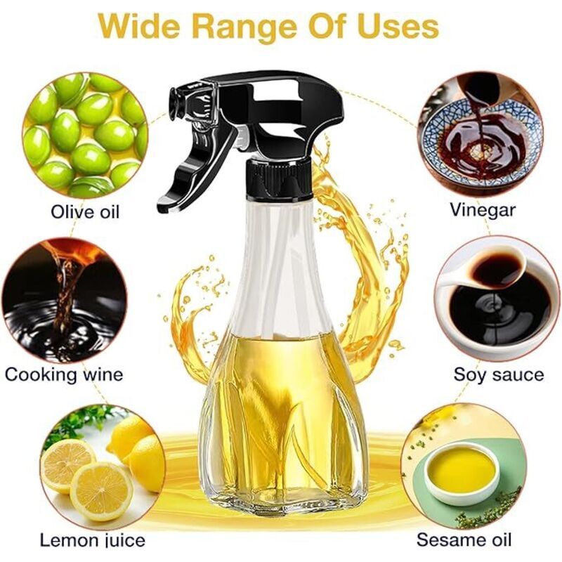 Pulvérisateur D'Huile 2 En 1 150ml - Vaporisateur Et Verseur Pour Cuisine Healthy Et Dosage Précis