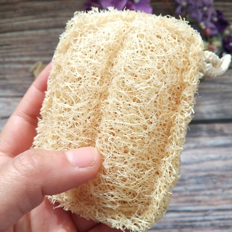 Éponge Vaisselle Naturelle Luffa - Lot De 8 - Sans Plastique, Réutilisable Et Compostable - Avec Cordon D'Accrochage