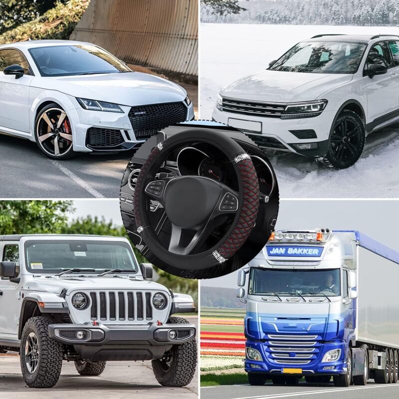 Couvre Volant De Voiture Pour Alfa Romeo 156, Couvre Volant En Cuir