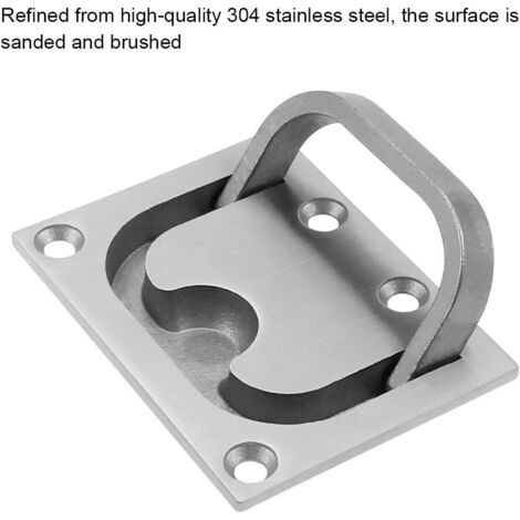 Lot De 2 Poignées Rondes Encastrées Acier Inoxydable 50mm - Idéal Bateau Yacht Placard Casier