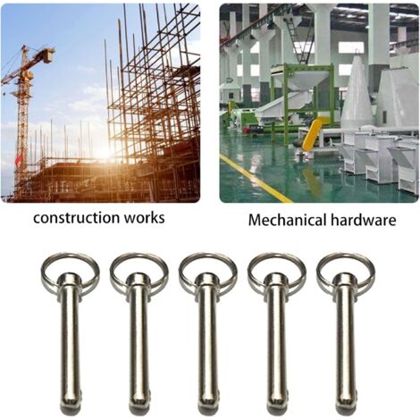 Broche à Dégagement Rapide Diamètre 6 Mm, Longueur Totale 100 Mm | Uxcell, Neuve, Pour Usage Divers