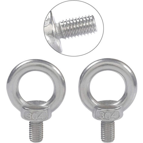 Lot 20 Manilles En D Acier Inoxydable 304 M6 6 Mm - Anneau Levage Gréement Câble - Capacité 100 Kg