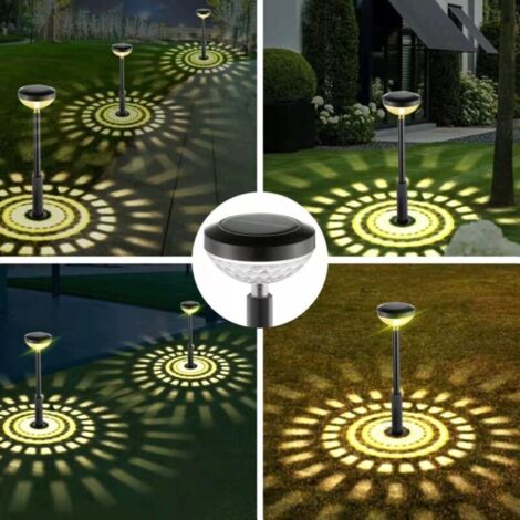 12 Lampes Solaires Extérieures Qoosea - Éclairage Jardin LED Multicolore IP65 - Pour Allées, Terrasse, Décoration