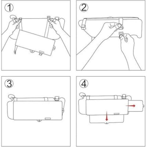 Lot De 2 Pare-soleil Pour Citroën C3 II (2009-2016) - Remplacement Gauche & Droite, Couleur Gris D'origine