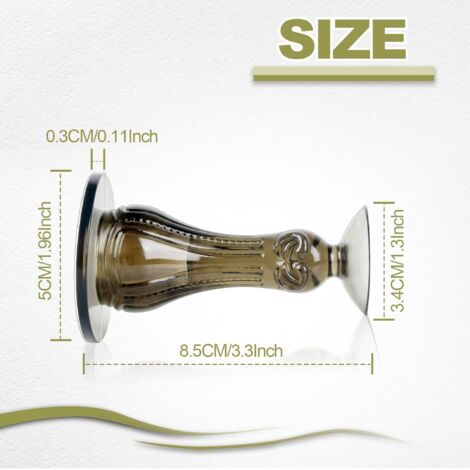 Lot De 2 Butées De Porte En Caoutchouc Et Acier Inoxydable