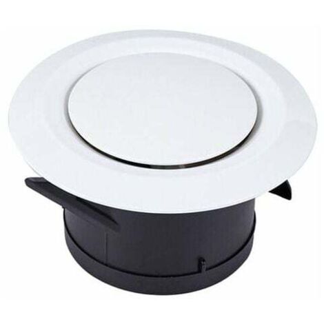 Orifices d'aspiration et de soufflage Diffuseurs à 100 disques - Grille de ventilation ronde en plastique réglable - Ventilation par ventilateur (1/5)