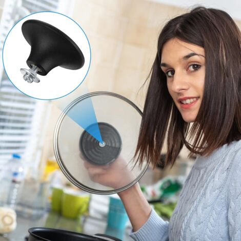 Lot De 3 Poignées Pliables Pour Couvercle De Casserole - Remplacement, 4,8 Cm, Installation Facile