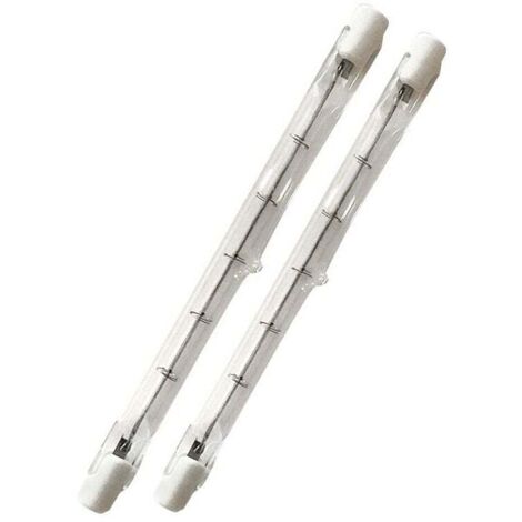 500W tube R7s 118mm halogène Dimmable Blanc Chaud 2800K ampoule crayon r7s linéaire 11000lm AC 200-240V pour l’éclairage de maison, travail, sécurité, lampadaire, etc (5pcs) (1/5)