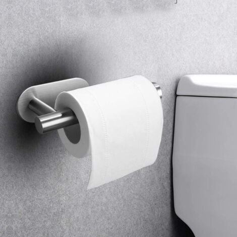 Porte Papier Toilette Wc, Auto-Adhésif Acier Inox Porte Rouleau Fixé Au