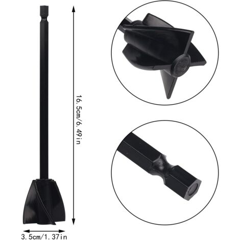 Mizikuu 7 Pièces Mélangeur Résine Époxy Pour Perceuse - Minimise Les Bulles, Réutilisables