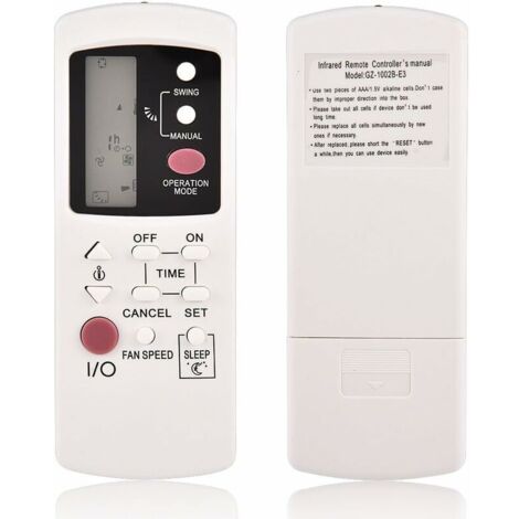 GZ-1002B-E3 télécommande de remplacement pour climatiseur Galanz remplacement de la télécommande du climatiseur pour Galanz GZ-1002A-E3 GZ-1002B-E1 (1/5)