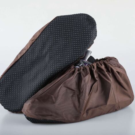 Couvre-chaussures Antidérapants Réutilisables - Lot De 3 Paires Marron - Neuf