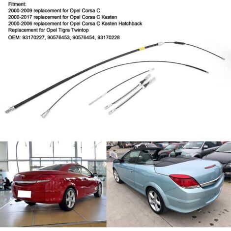 Soufflet De Frein à Main Pour Opel Corsa C, Combo B, Tigra Twintop - Pièce Remplacement (rouge)