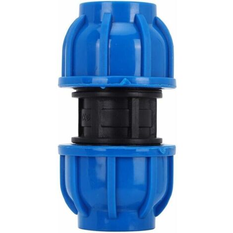 4Pcs PE Connecteur Droit En Plastique 25mm à 25mm Adaptateur De Tuyau D'eau Raccord Droit Raccord De Tuyau D'Eau Tube Raccords (1/5)