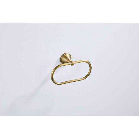Porte-manteau / Porte-serviette En Bronze Doré Chiarini Italy - Fait Main
