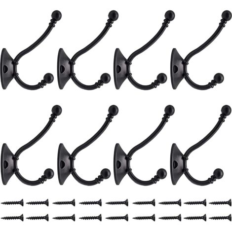 Ahlsen 12 Pcs Patère Porte Manteau Murale Vintage Crochet Métal De