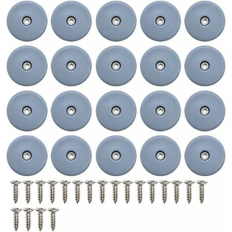 20 pièces patins glisseurs en téflon 22mm – avec vis pour meubles – protection sols durs – assemblage rapide – Thsinde (1/4)