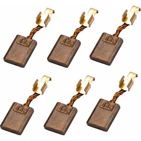 6 PièCes Balais Charbon Cuivre 440 Brosse Charbon Moteur Cb440 Balai De Charbon 440 Balais Charbon 440 Pour Perceuse-Visseuse Outil éLectrique (1/5)