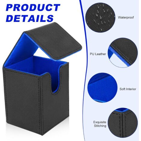 MIXPOET Deck Box Compatible avec MTG Cartes, Boîte de Rangement Peut Contenir Jusqu'à 100+ TCG