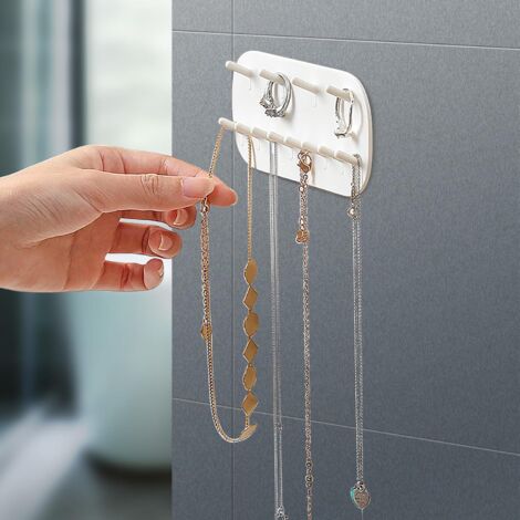 Porte Bijoux Plcnn Organisateur De Bijoux Rotatif Double Face - Cintre Collier Suspendu, Rangement Mural Pour Boucles D'oreilles Et Bijoux (#3 Présentoir Boucles D'oreilles