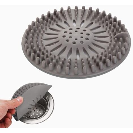 Protection de Drain de Silicone, Filtre Evier de Cuisine avec Ventouse, Filtre de Couverture de Drain de Baignoire, Filtre D'éVier de Cuisine Et Sall (1/5)