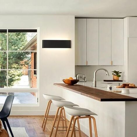 ZMH Applique Murale LED Moderne - 12w 41cm 3000k Blanc Chaud Blanc (minimaliste