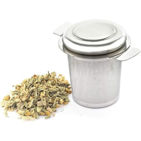 Infuseur Thé, Infuseur À Thé Inox Avec Couvercle Et Cuillère À Thé