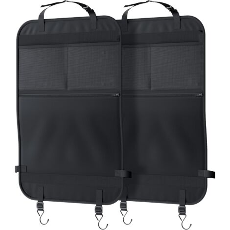 ASIRYVA Lot De 2 Protecteurs Siège Voiture Enfant Imperméables - Noir Et Nuage De Pluie