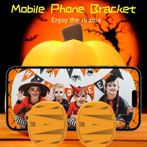 Jolie Lampe De Nuit En Forme De Citrouille à Intensité Variable Pour