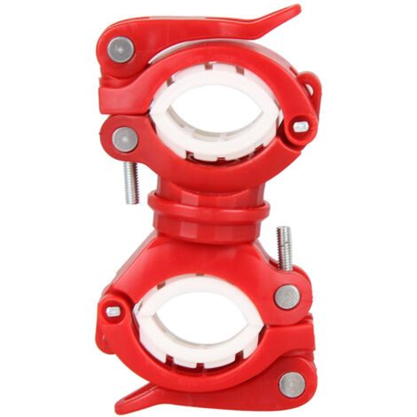 (Rouge)Supports de lumièreClips de lumière de torche de véloSupports de lumière avantClips d'alpinisteAccessoires d'équipement de cyclisme de VTT (1/5)