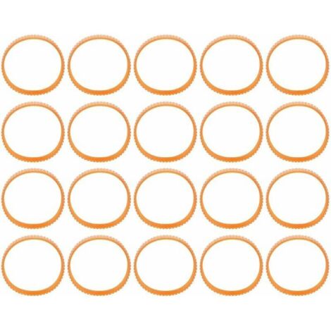 20 pièces Courroie de rabotage électrique Courroies d'entraînement de transmission en néoprène pour rabot électrique 9.4in dcirconférence - (1/5)
