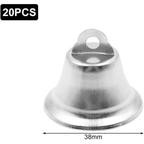 Rendu 3D de cloche de Noël dorée avec noeud sur fond gris | Image