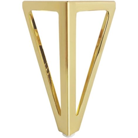 (Or) Paquet de 4 Pieds de Table triangulaires en métal 15 cm armoire de Style contemporain, pieds de meubles de canapé-lit (1/5)