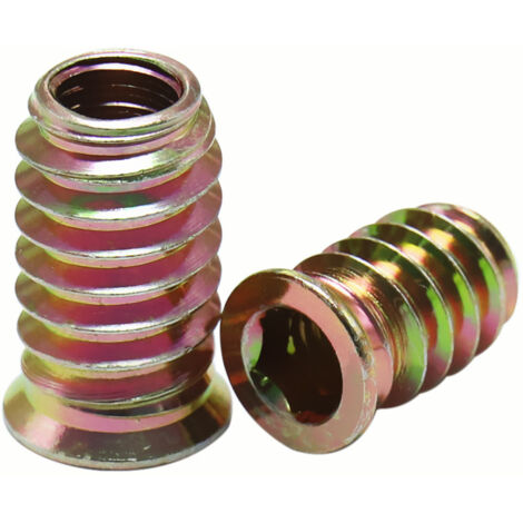 Vis à Six Pans Pour Meuble Bois M10x25mm - Lot De 20 écrous à Emboîter
