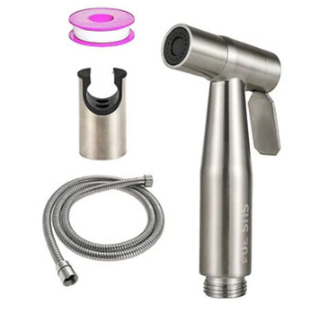 Nickel brossé Body Spa RV Kit de douche Buse de nettoyeur haute pression Combinaison de pulvérisation de toilettes (1/3)