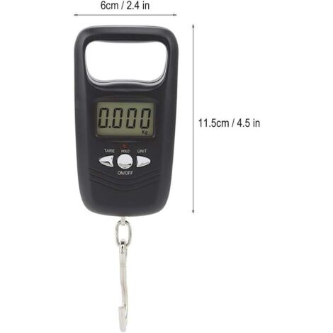 Pèse Bagage Électronique 4 En 1 Rechargeable 50Kg - Balance Voyage LCD Lampe Torche Chargeur Téléphone