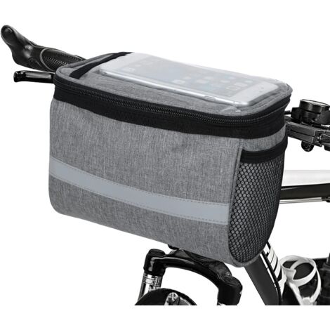 Shinkuro Sacoche De Guidon Vélo 4.8L Étanche Avec Écran Tactile, Sac Avant Transparent Grande Capacité