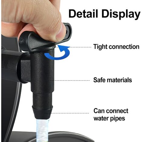 Raccord Réservoir Eau Pluie Lot De 2 Robinets 3/4" Pour Citerne Eau De Pluie - Plastique Avec Joints Caoutchouc - Installation Facile Acqua Piovana