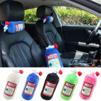 Lot De 2 Coussins De Cou Voiture Forme Bouteille NOS – En Peluche, 11 X 4,7 Pouces – Pour Appuie-tête Voiture Ou Chaise De Bureau – Décoration Et Confort