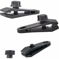 Pinces à Bâche Lot De 6 Clips Pour Bâche Tente - Pince Crocodile Pour Camping, Auvents Pinces Fixation Tente Auvents Corde élastique Camping