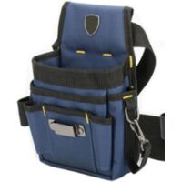 Sac de ceinture à outils en toile robuste - 8 poches pour hommes - Sac de travail multifonctionnel - Pour artisans, électriciens, charpentiers, jardiniers