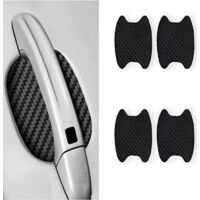 Deemars 8PCS Protecteurs Fibre Carbone Poignées Porte Voiture - Anti-Rayures Universel