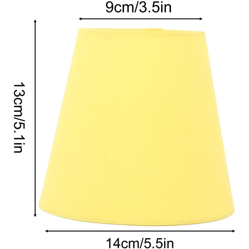 3 Pièces Lin Tissu Tissu Abat Jour Moderne Style Européen E14 Méson Abat Jour Bougie Lustre Abat Jour Pour Hôtel KTV Décor,Abat Jour